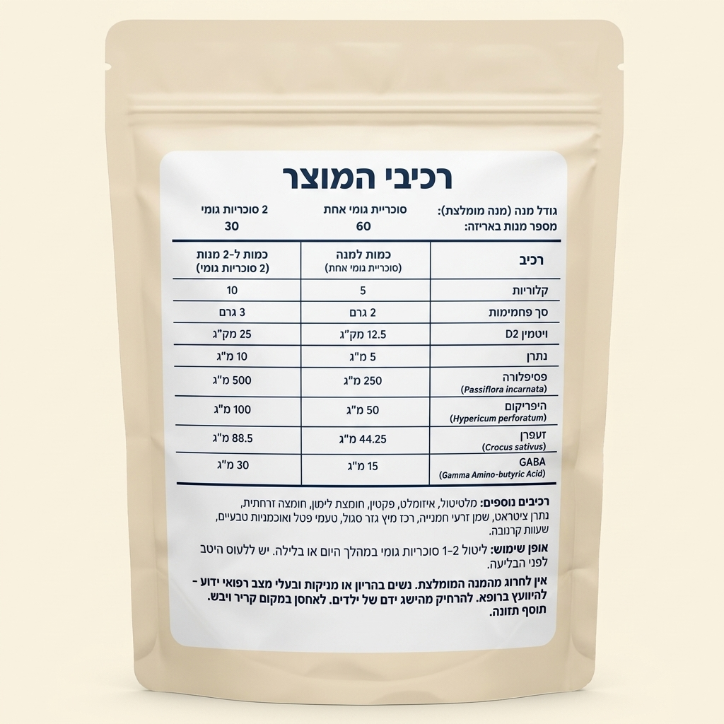 GumZen - גומי לעיסה לתמיכה בקשב ריכוז והרגעה לילדים