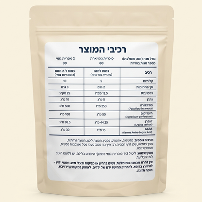 GumZen - גומי לעיסה לתמיכה בקשב ריכוז והרגעה לילדים